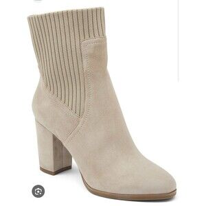 Vionic Womens Perk Kaylee Ankle Boots 10 Suede Knit Heel
